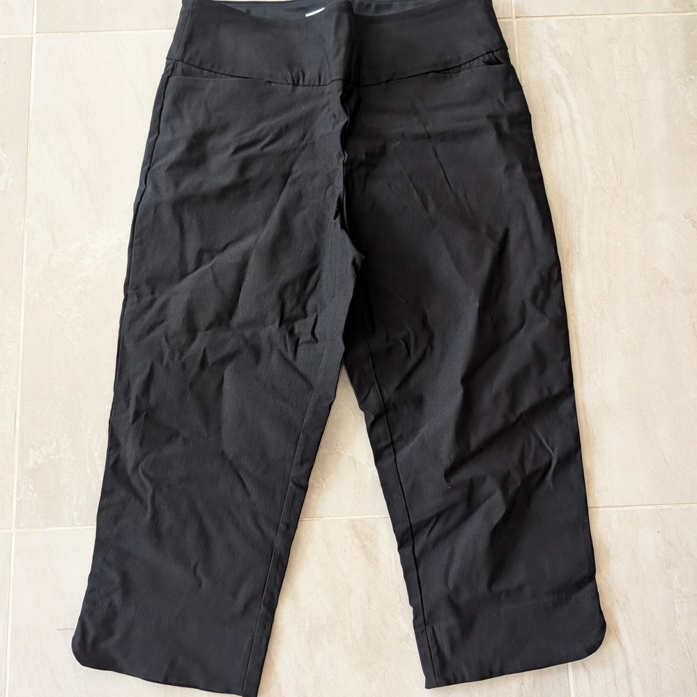 Black Tummy Control Capris - Picture 5 of 8
